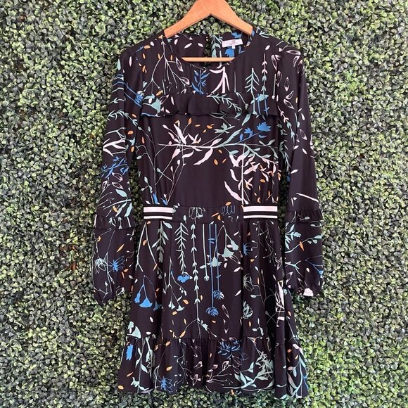 Parker Joelle Ruffle Trim Floral Dress - Picture 2 of 9